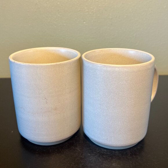 Set of 2 HEARTH & HAND with Magnolia Off-White Matte Finish Glaze Stoneware Mugs - Picture 3 of 7